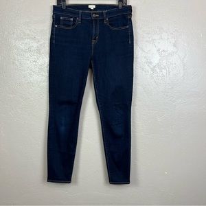 J.Crew High Rise Stretch‎ Skinny Jeans Womens Size 29/28 Blue Denim